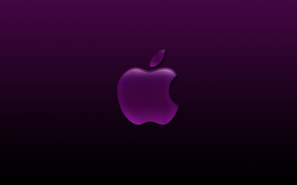 Apple Purple Background Wallpaper For Desktop