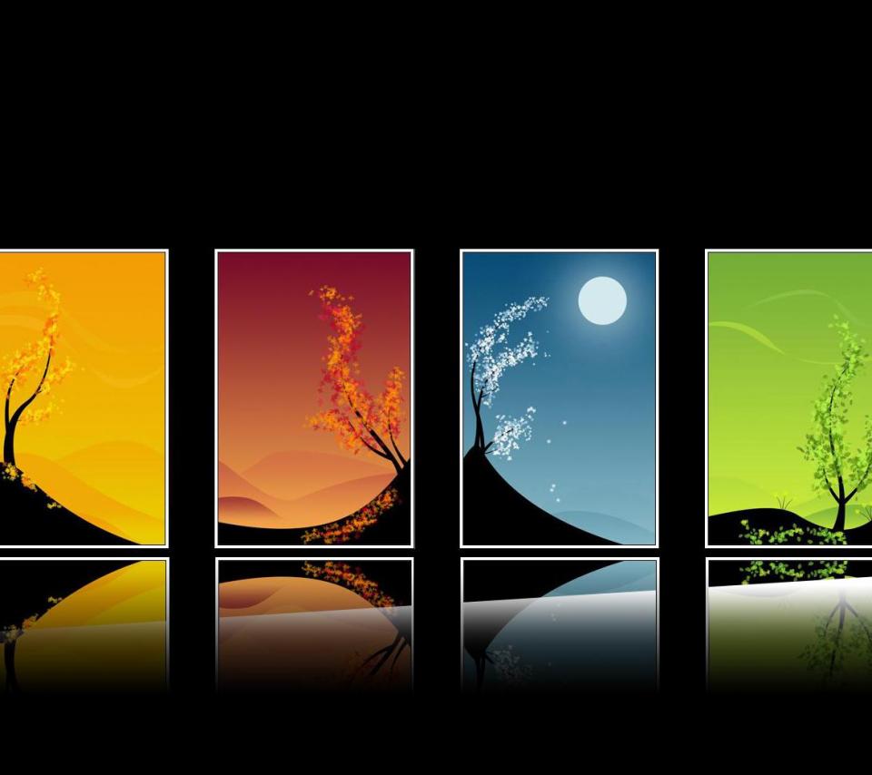 Four Seasons Android Wallpaper Mobile Phone Graphics