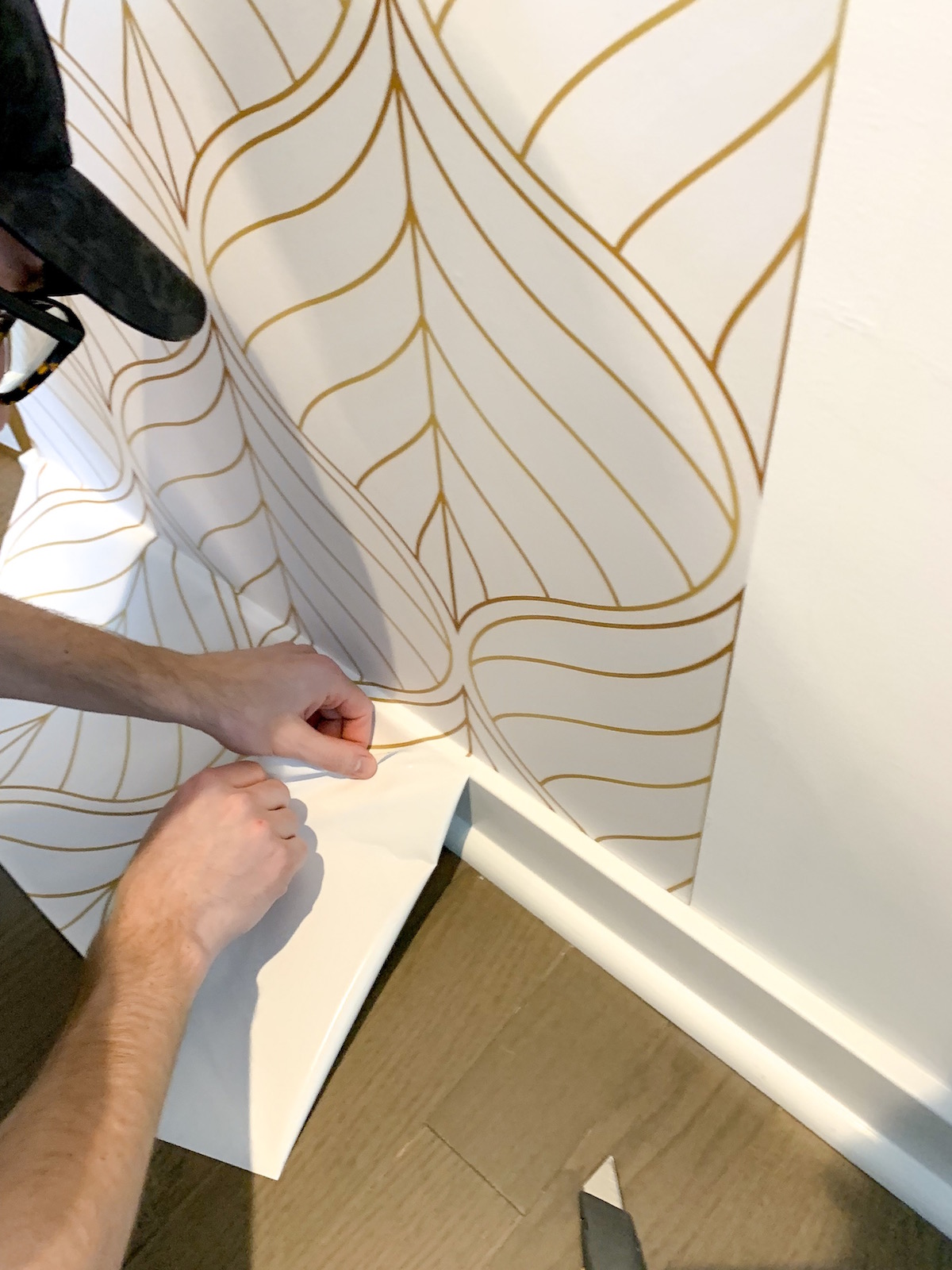 Diy Accent Wall How To Apply Temporary Wallpaper In A Rental