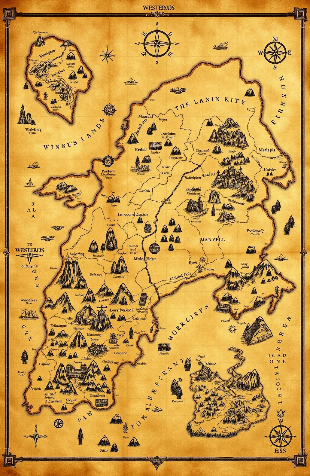 Westeros Map Wallpaper