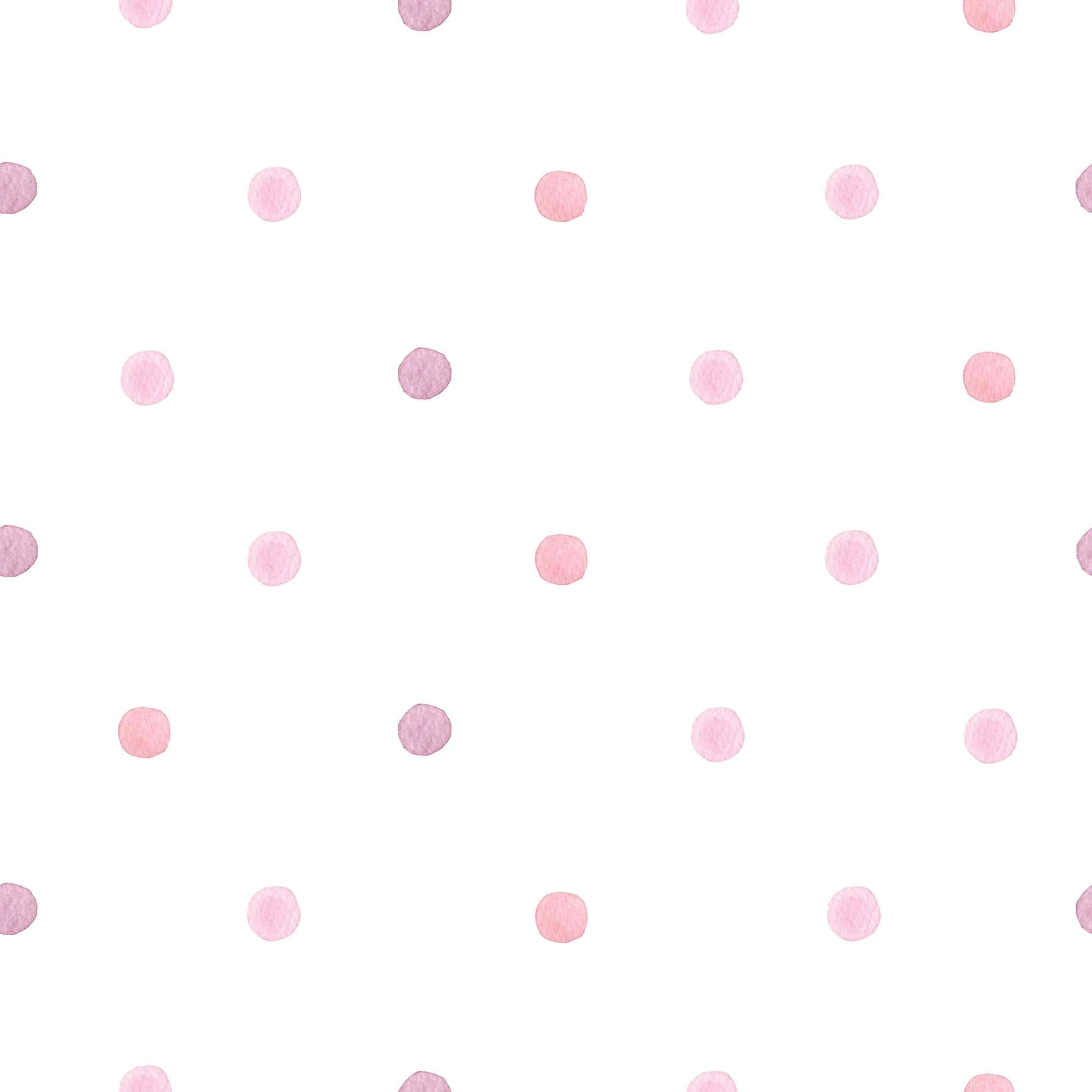 Pink And White Polka Dot Wallpaper