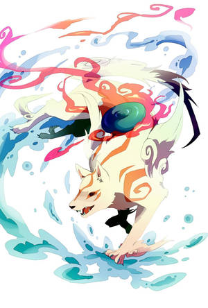 Download Anime Okami With Water Wallpaper