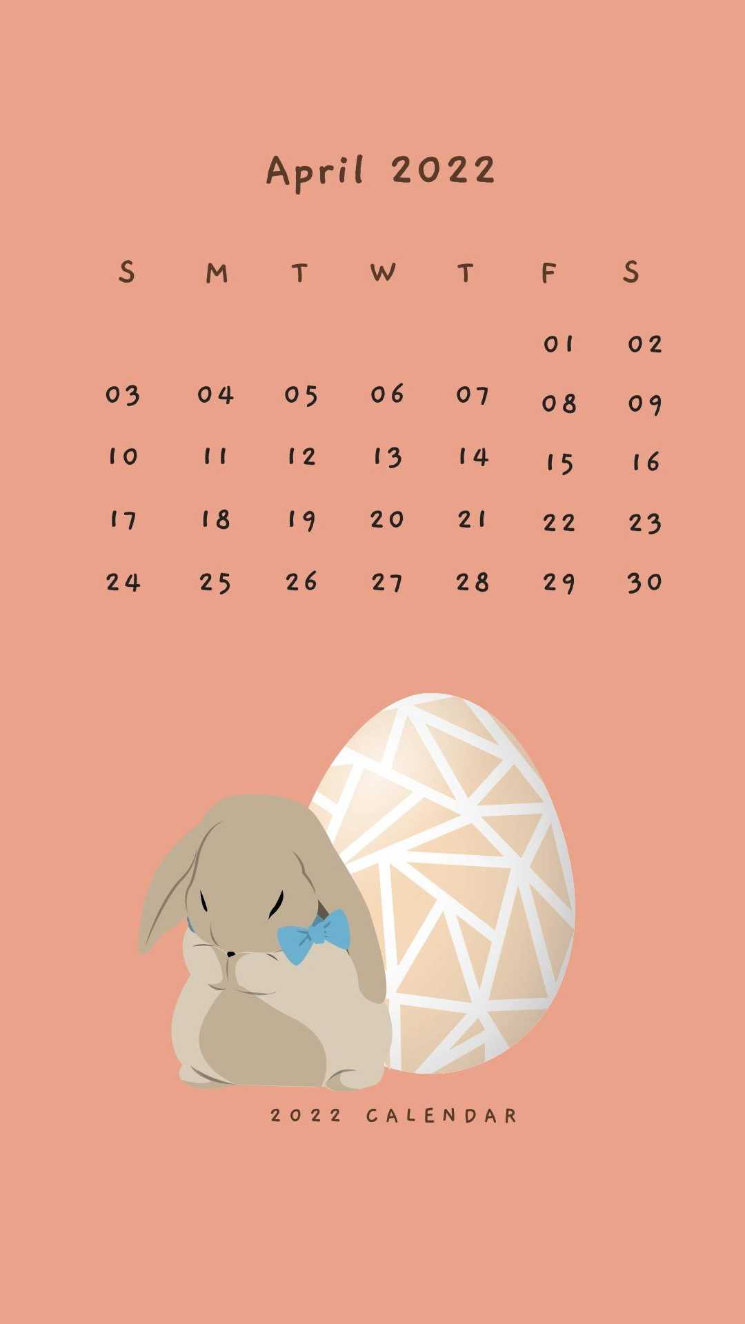 April Calendar Wallpaper