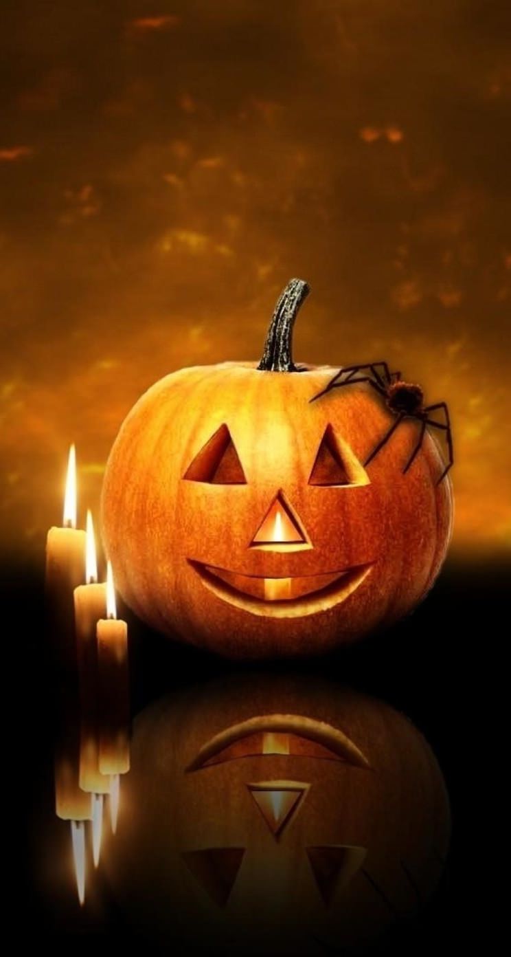 Halloween Pumpkin Head Wallpaper Sc iPhone5s Se