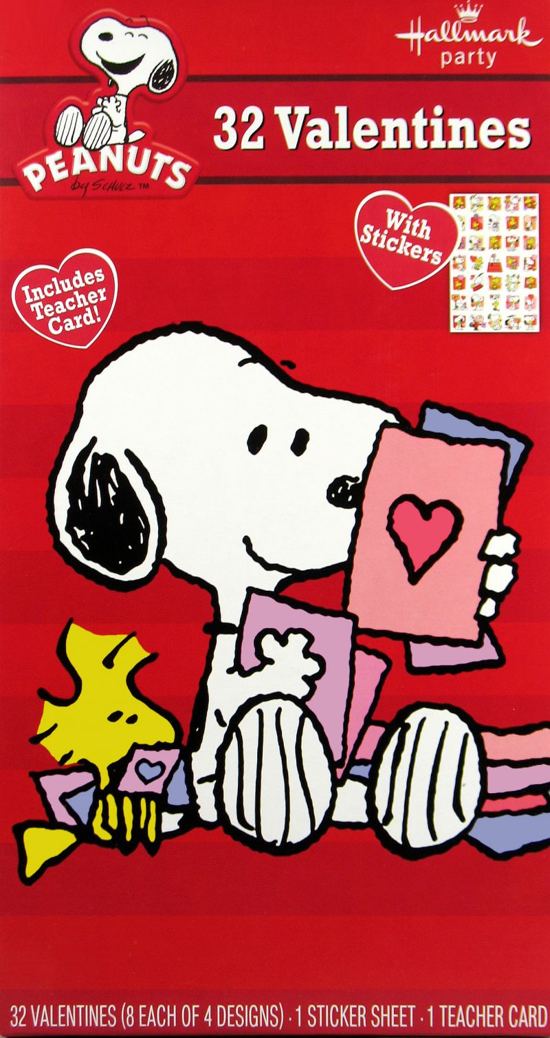 Snoopy Valentine S Day Cards With Stickers Snoopn4pnuts