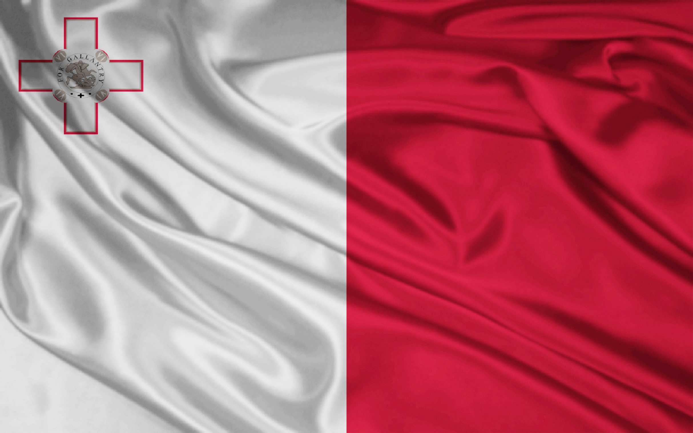 Wallpaper Malta Flag Waving Travel Around The World Vacation