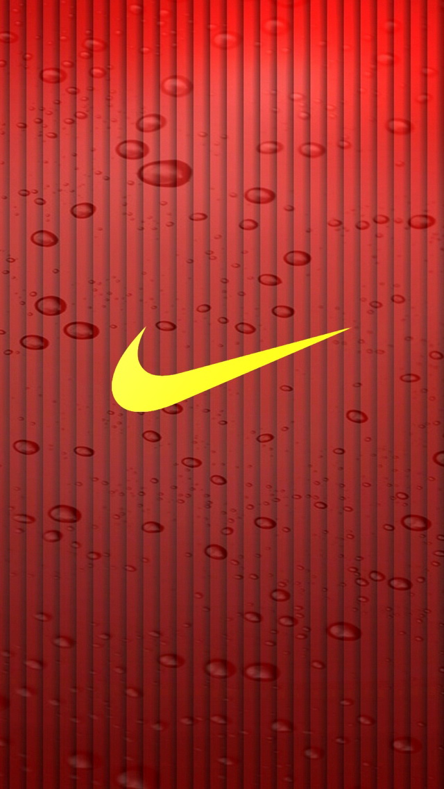 Yellow Nike Logo iPhone 5s 5c Wallpaper Pictures