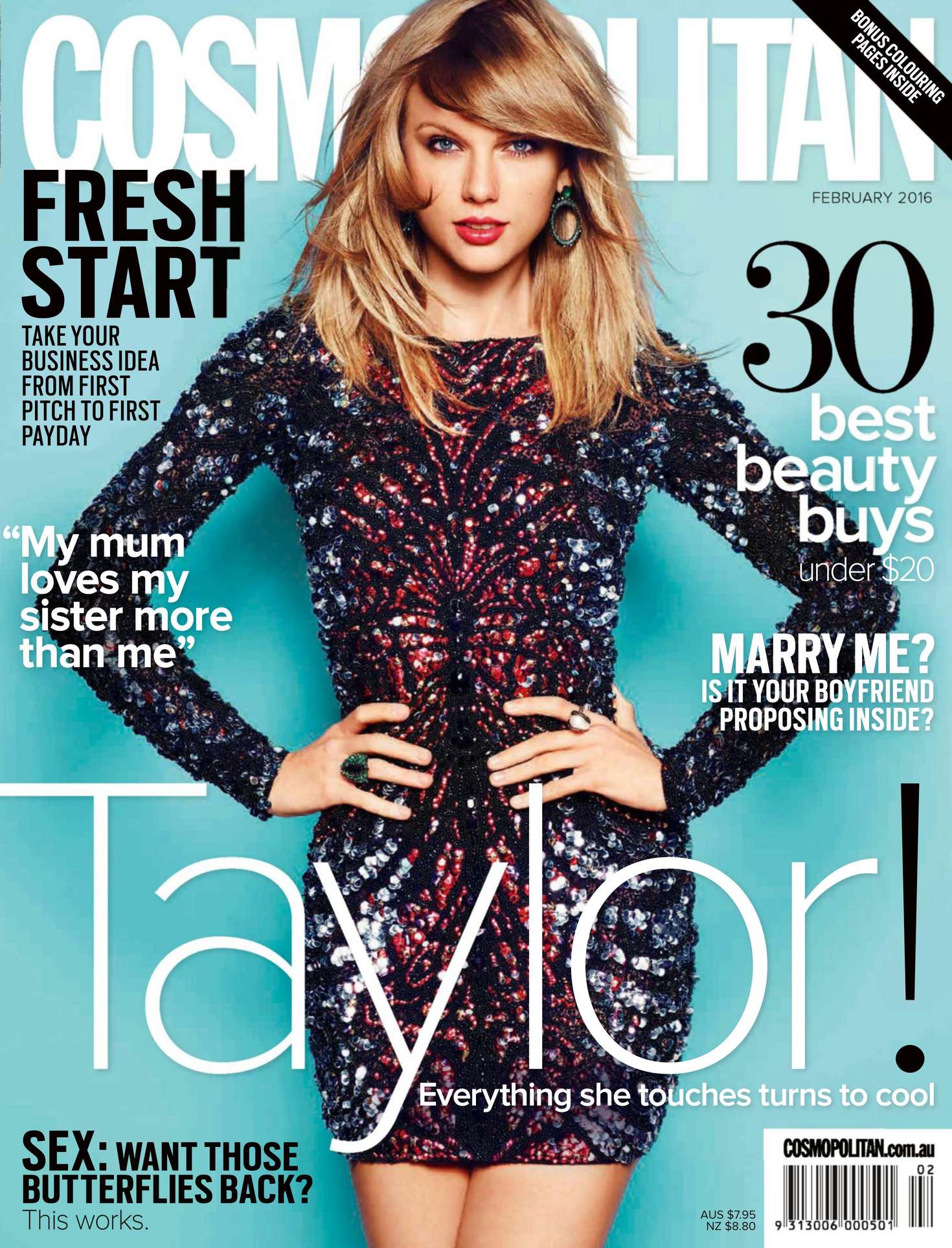 Taylor Swift Cosmopolitan Australia Magazine February