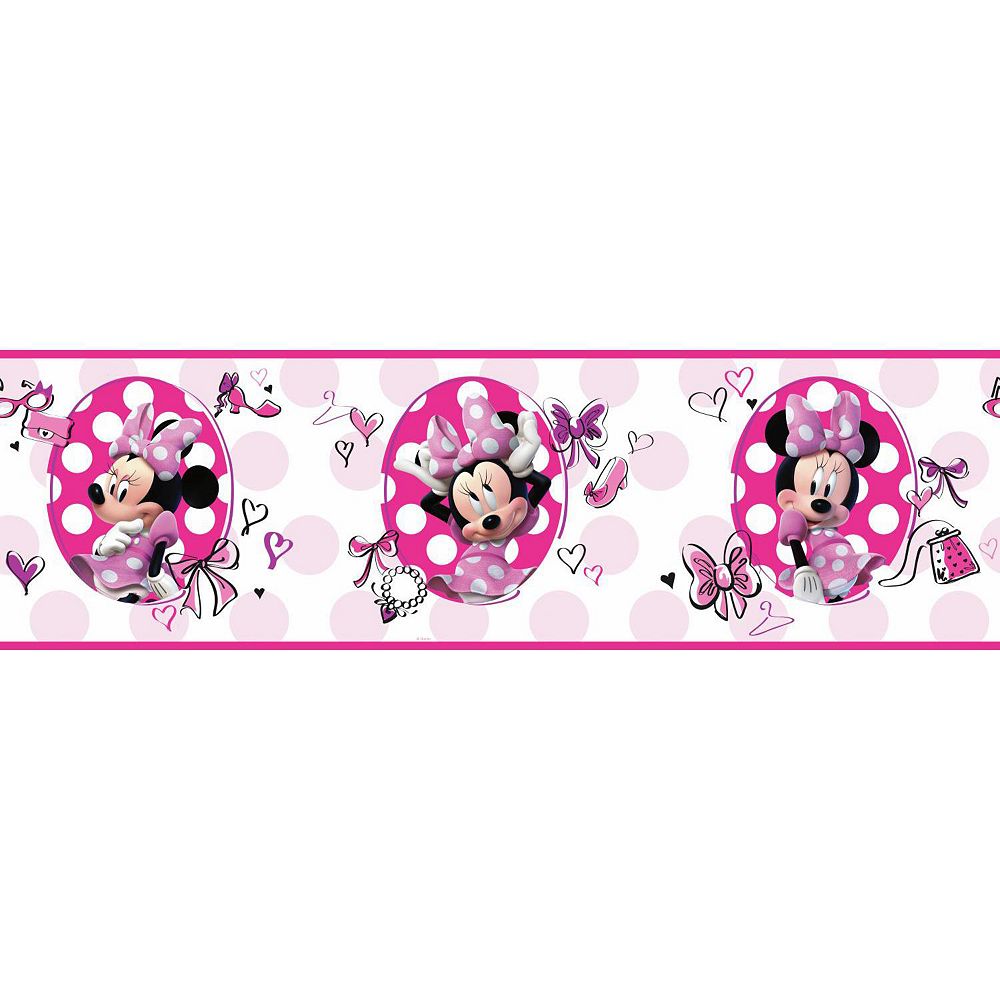 Disney US official merchandise Minnie mouse wall border wallpaper