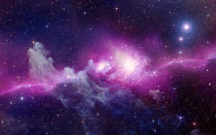 Purple Stars Wallpaper Galaxy Pc