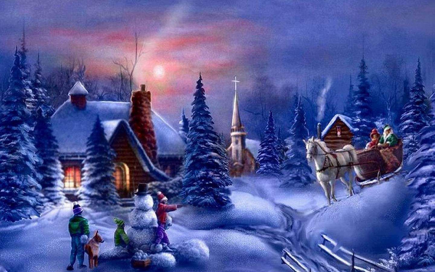 Animated Christmas Desktop Wallpaper Background Pictures