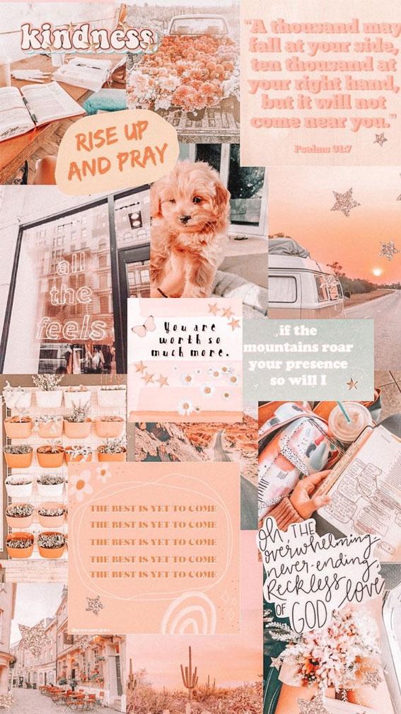 Summer Mood Board Wallpaper Positive Quote Fab