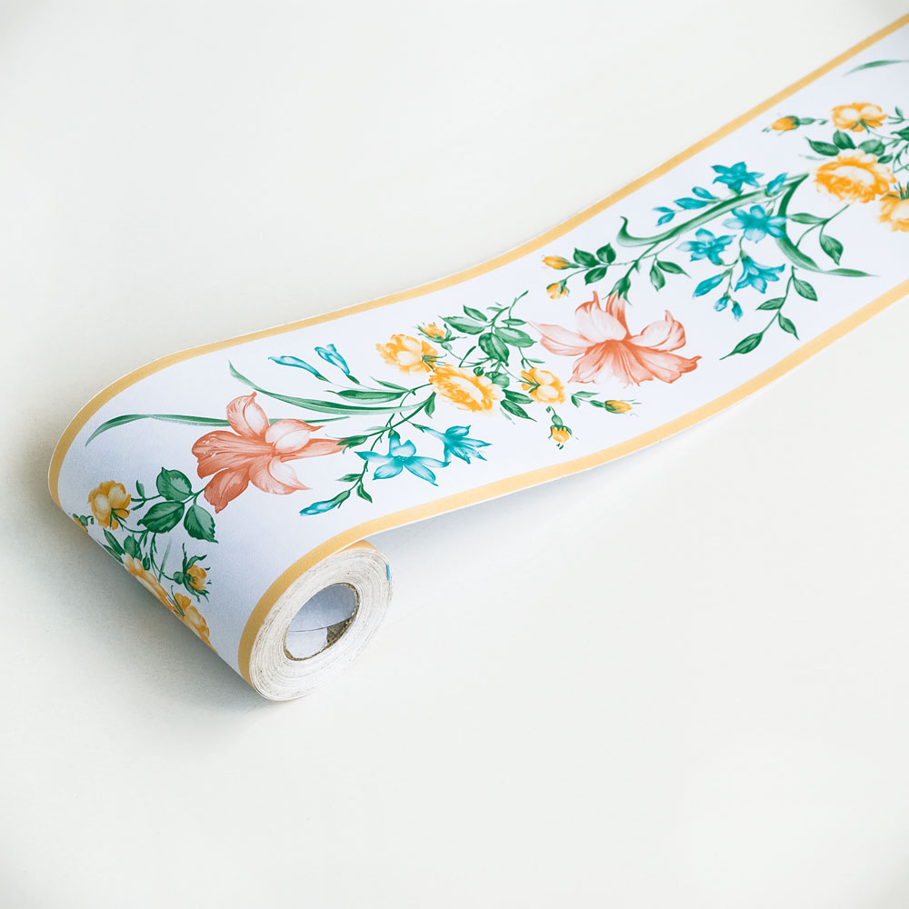 Gerbera   Self Adhesive Wallpaper Borders Home Decor Roll