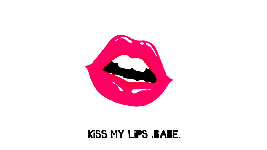 Pink Lips Wallpaper By Xmimmiexdollx