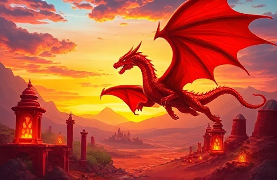 Red Dragon Gaming Wallpaper