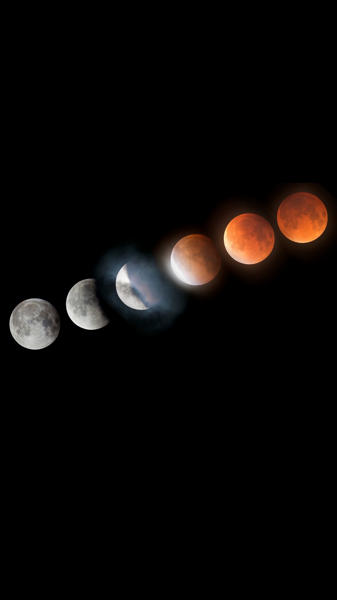 iPhone X Wallpaper Super Blood Moon Lunar Eclipse 3d