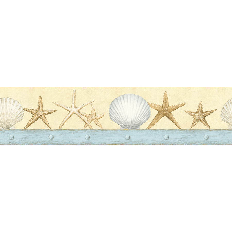 Seashell Wallpaper Border Grasscloth