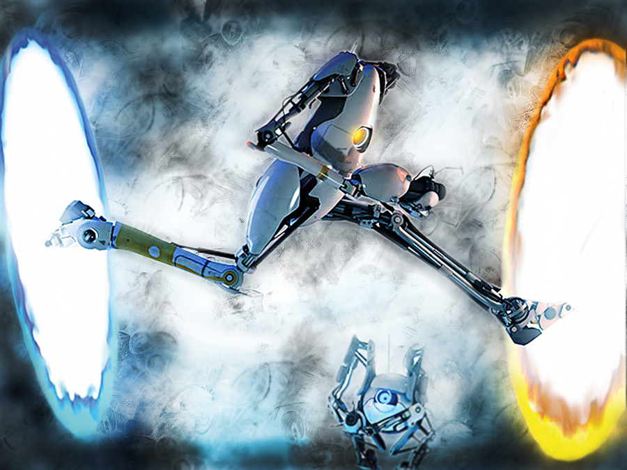 Portal 2 Desktop Background by The Open Minded on
