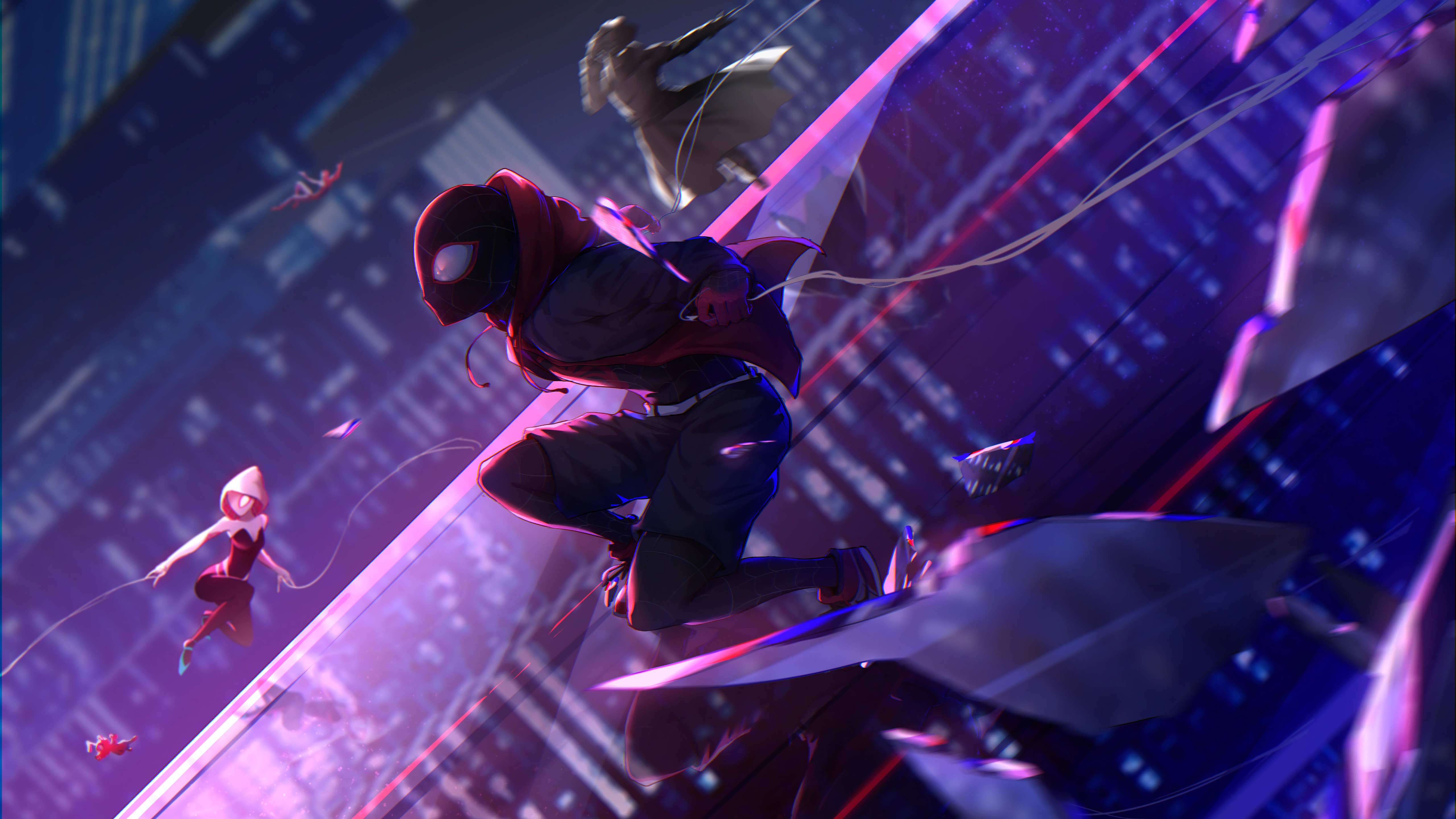 Free download Spider Man Into the Spider Verse Miles Morales 8K Wallpaper 8  [5120x2880] for your Desktop, Mobile & Tablet | Explore 20+ Miles Morales  Spider Verse Wallpapers | Verse Wallpaper, Wallpaper