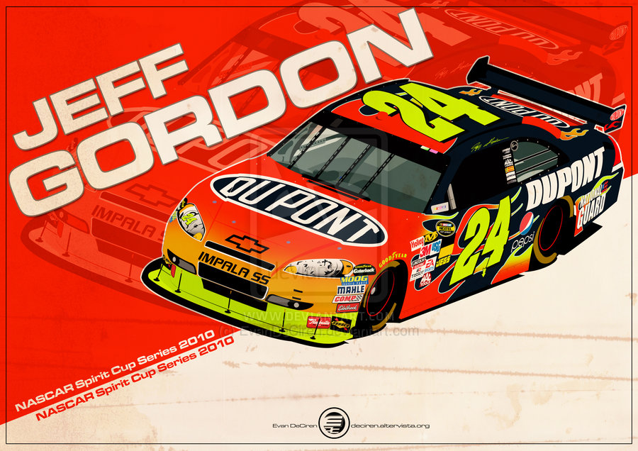 Jeff Gordon   NASCAR 2010 by EvanDeCiren on