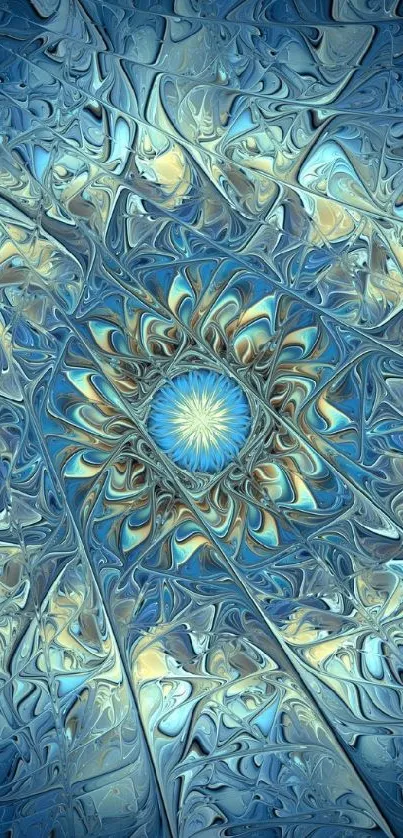 Abstract Blue Art Wallpaper