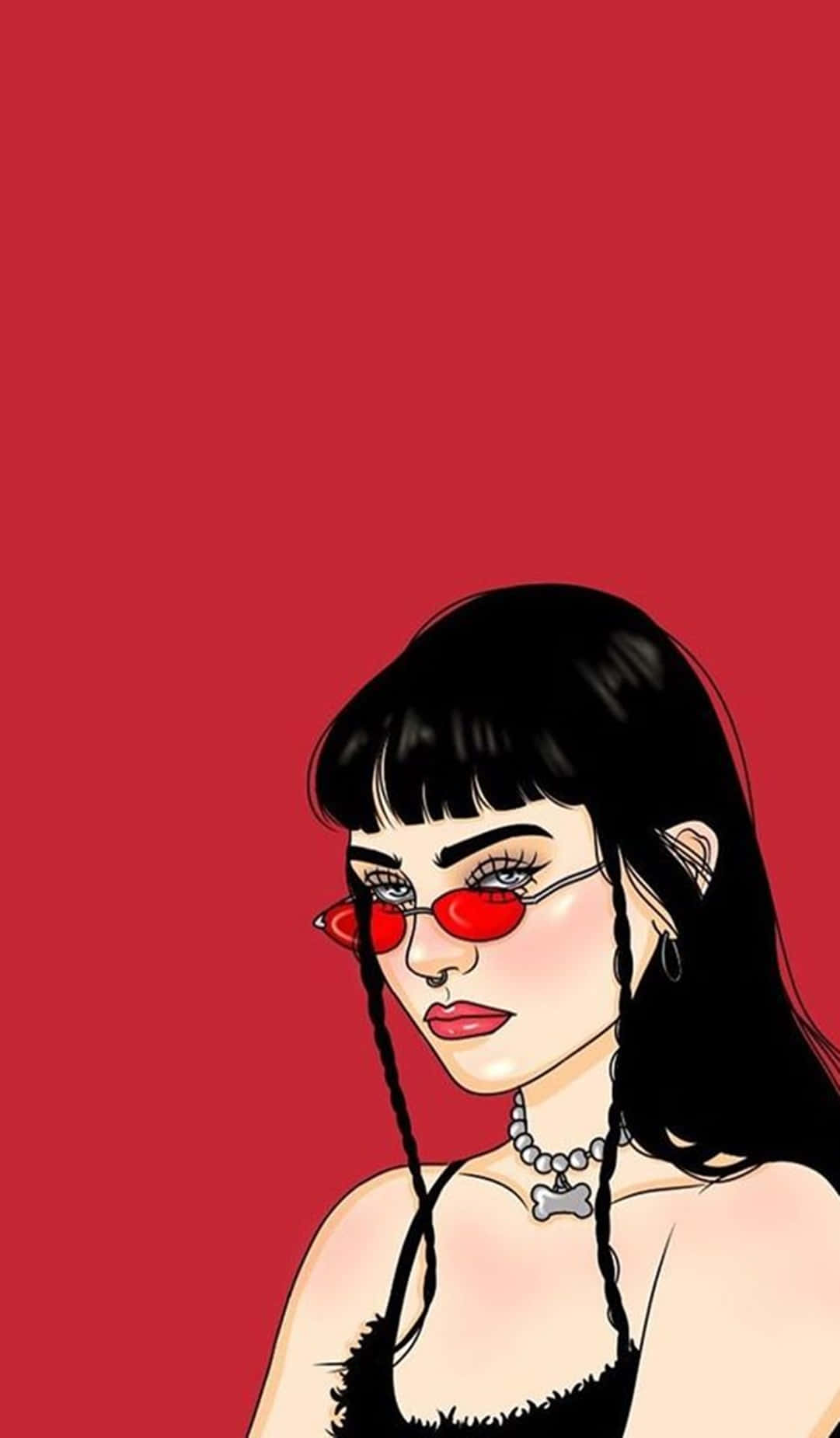 Red Baddie Wallpaper