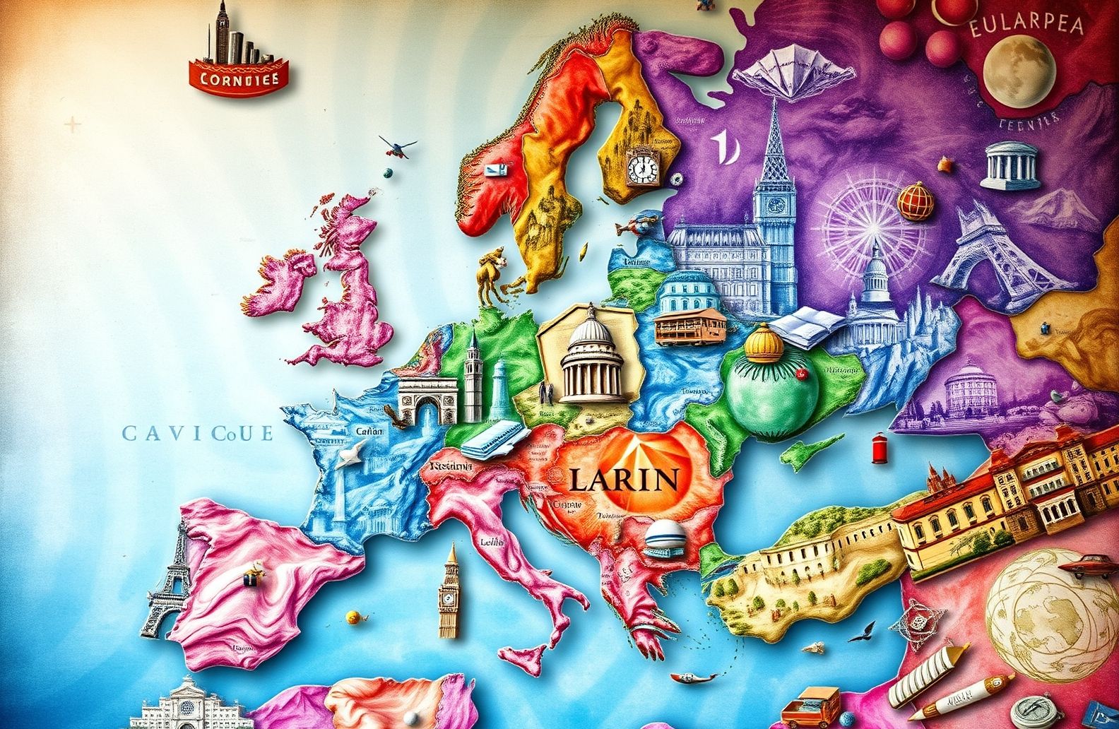 Map Of Europe Wallpaper