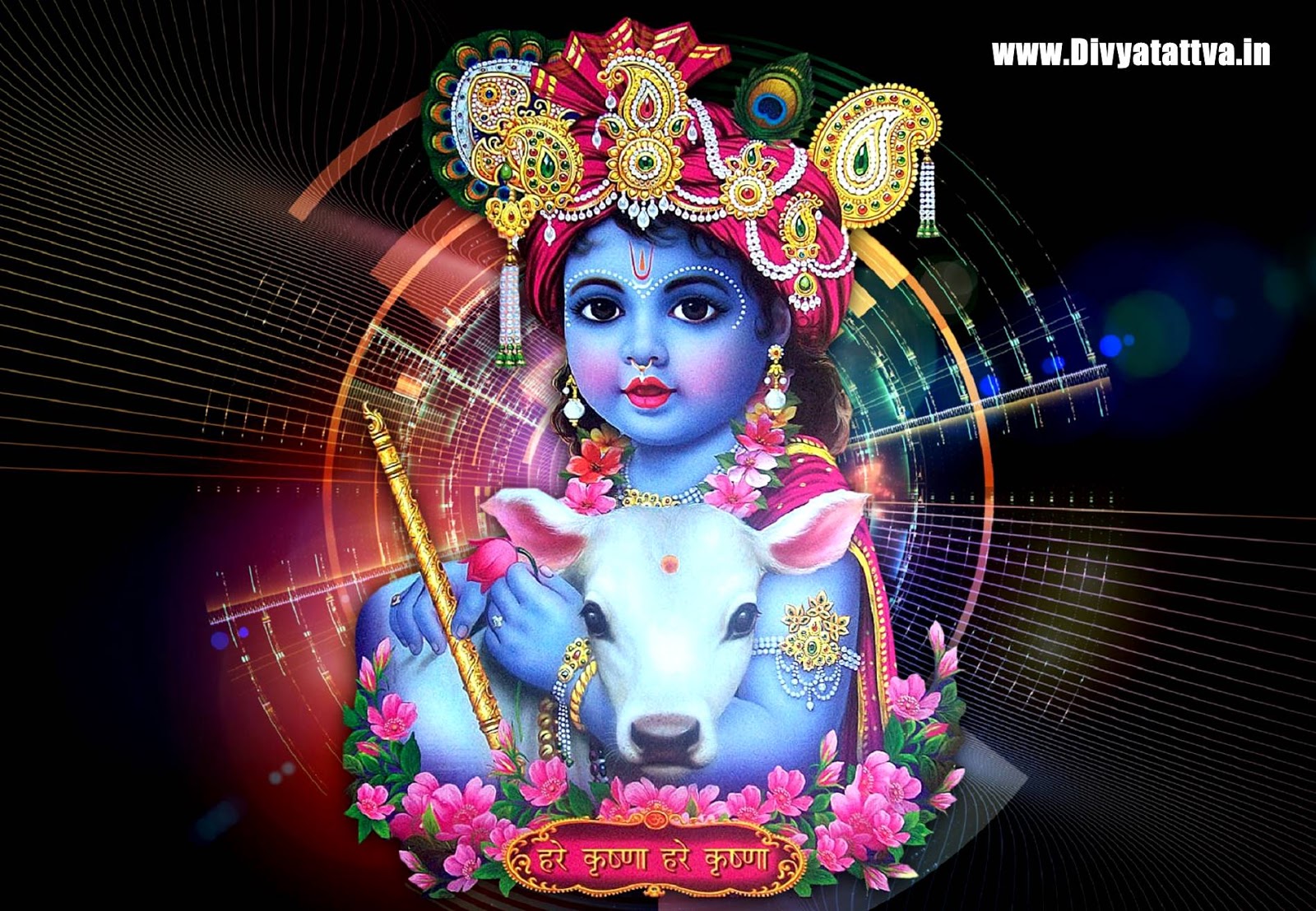Download Divine Love between Lord Krishna and Mother Devaki Wallpaper |  Wallpapers.com