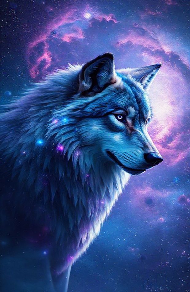 Galaxy Wolf Wallpaper