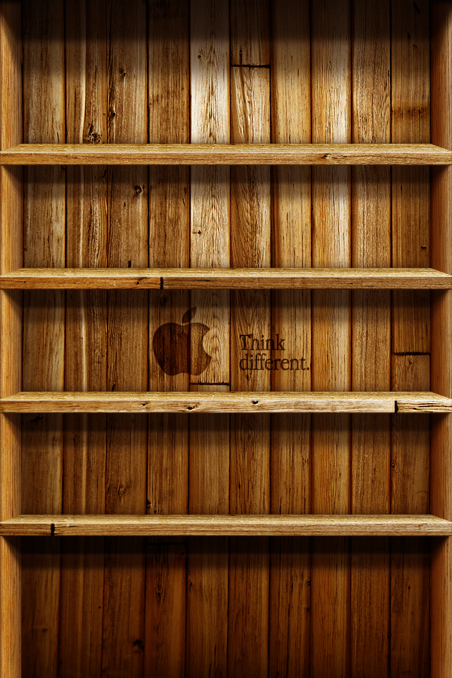 Wood Shelf Wallpaper For iPhone 4s Woodshelf Png