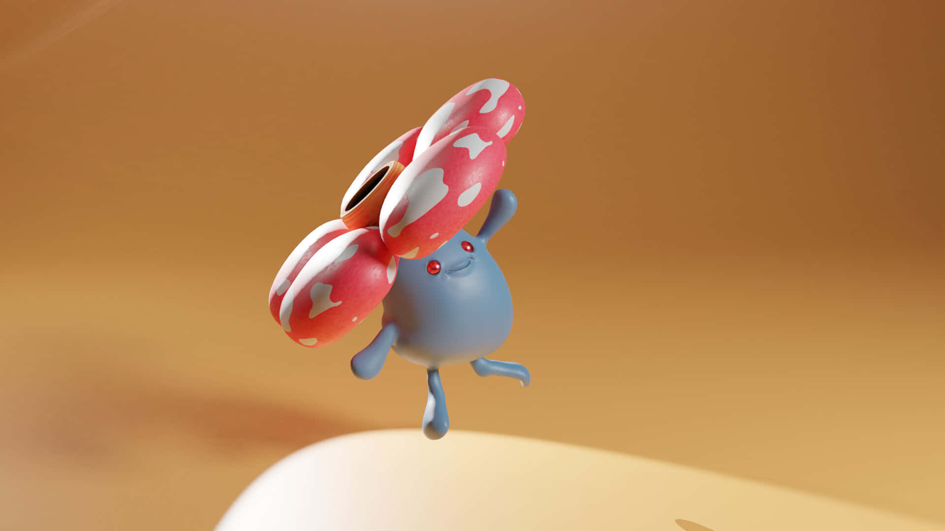 Fisheye Of Flying Vileplume Wallpaper
