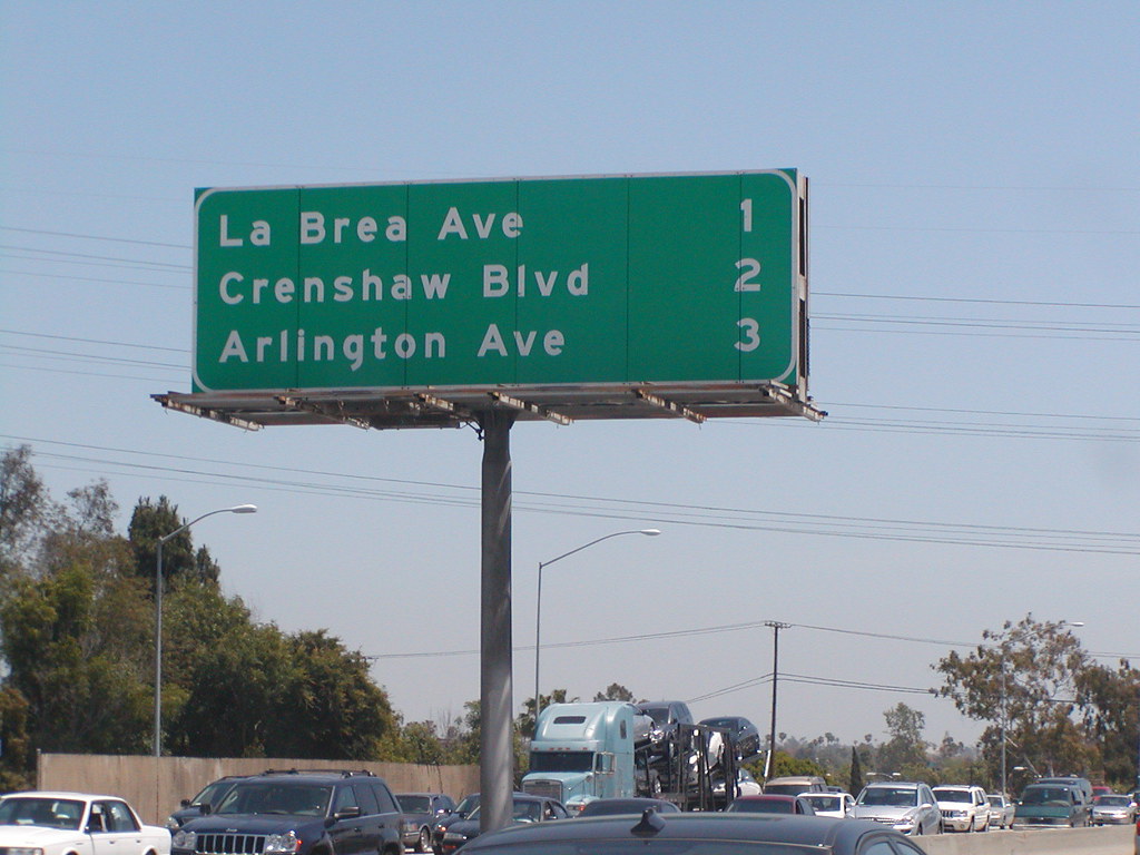 Interstate Eastbound Santa Monica Way Provides Mile