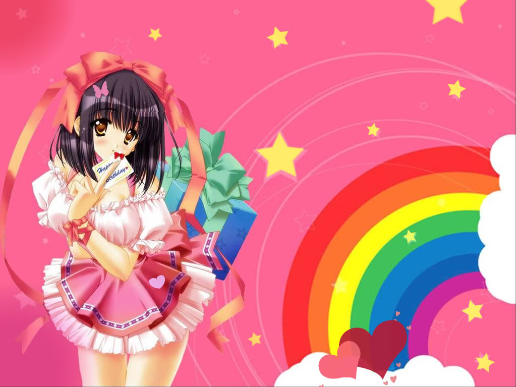 Anime Cute Background Wallpaper For Desktop