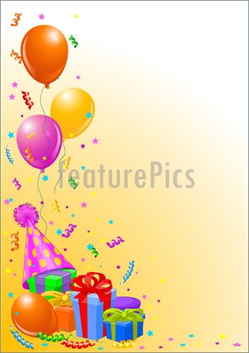 BirtHDay Party Background Illustration Clip Art To At