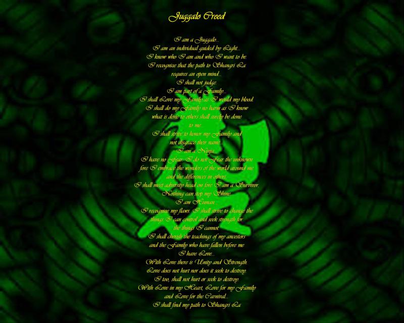 Wonderful Juggalo Creed Black Green