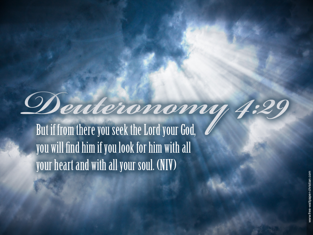 Deuteronomy Seeking The Lord Wallpaper Christian