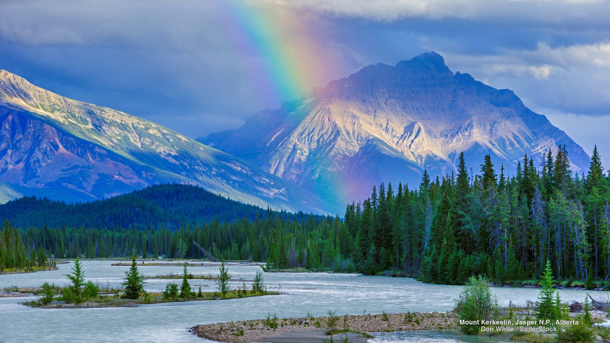 Rainbow Mountain Nature Wallpaper HD