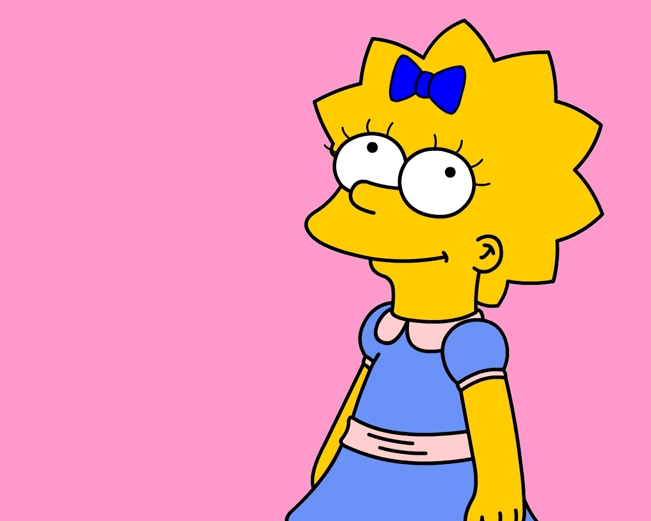 Maggie Is Looking At You Simpson Wallpaper