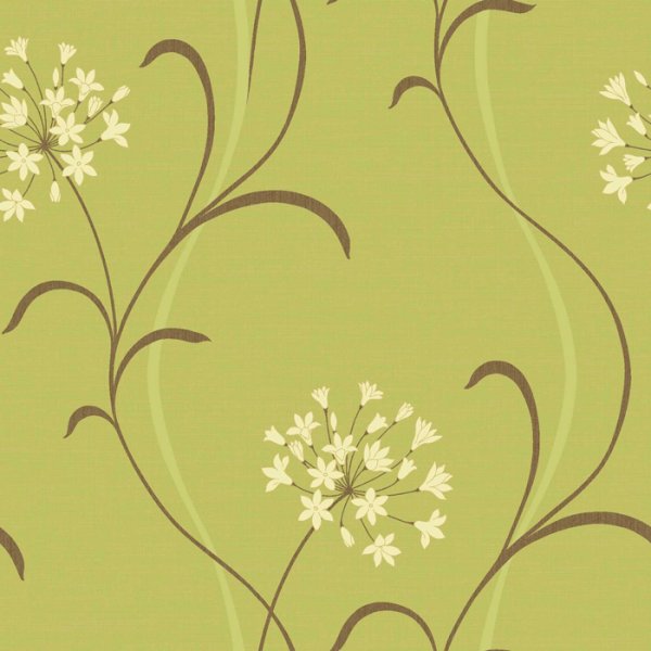 Home Wallpaper Arthouse Mia Motif Green