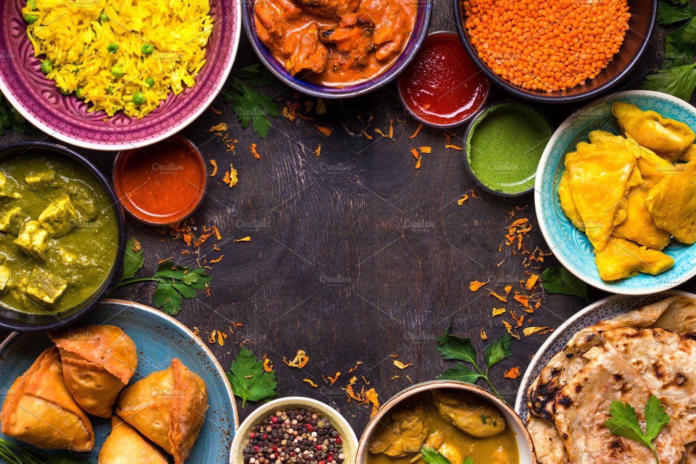 Indian Food Background High Quality Image Creative Market