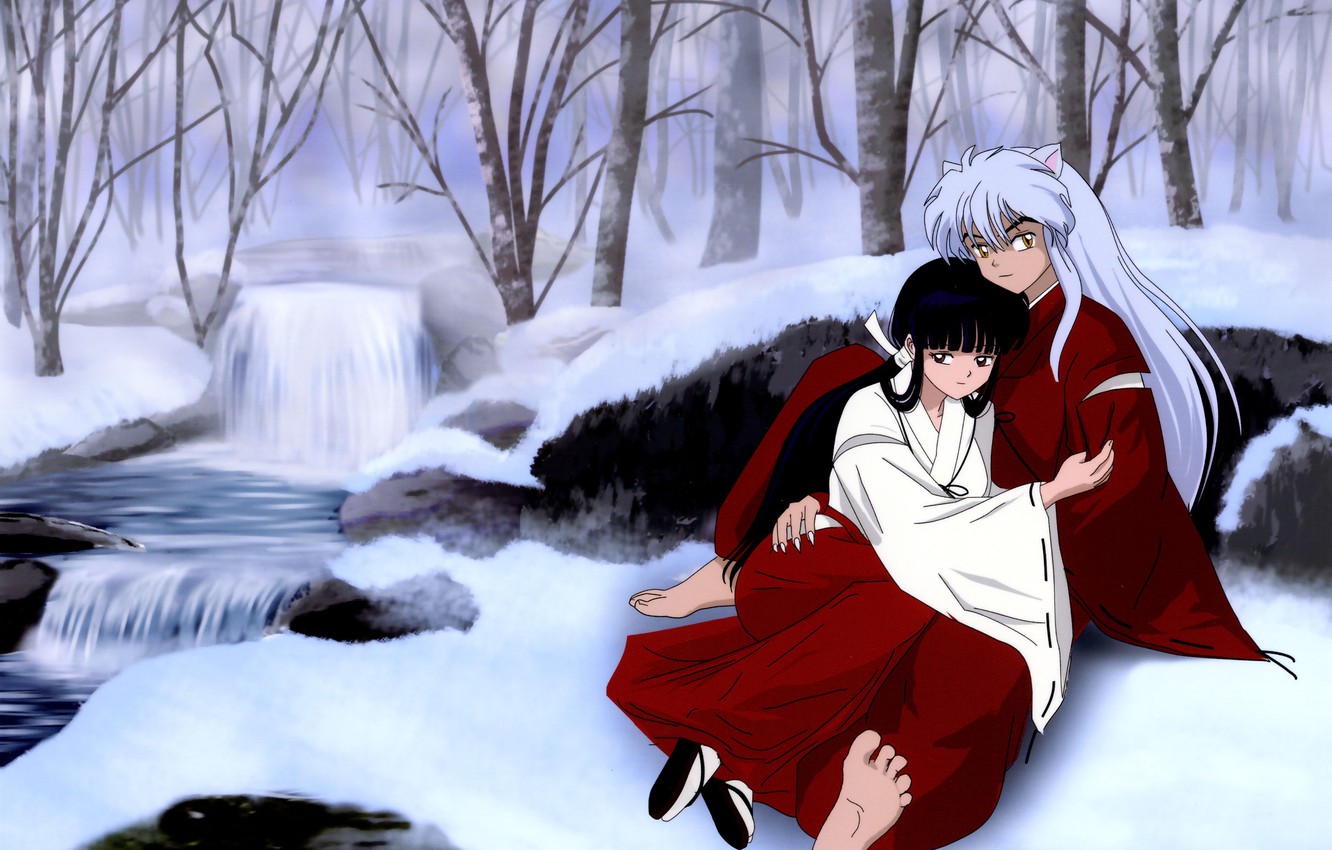 Wallpaper Inuyasha Romantica Ability Production Image Kikyo And