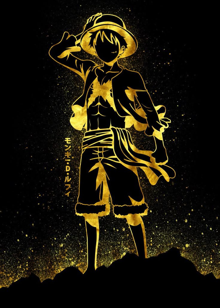Golden Luffy Poster By Eternal Art Wallpaper