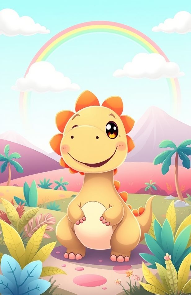 Cute Dinosaur Background