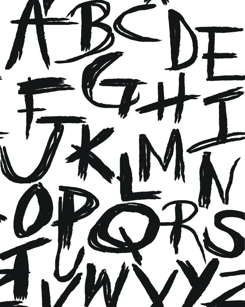 Letters Wallpaper Olivia Poppy