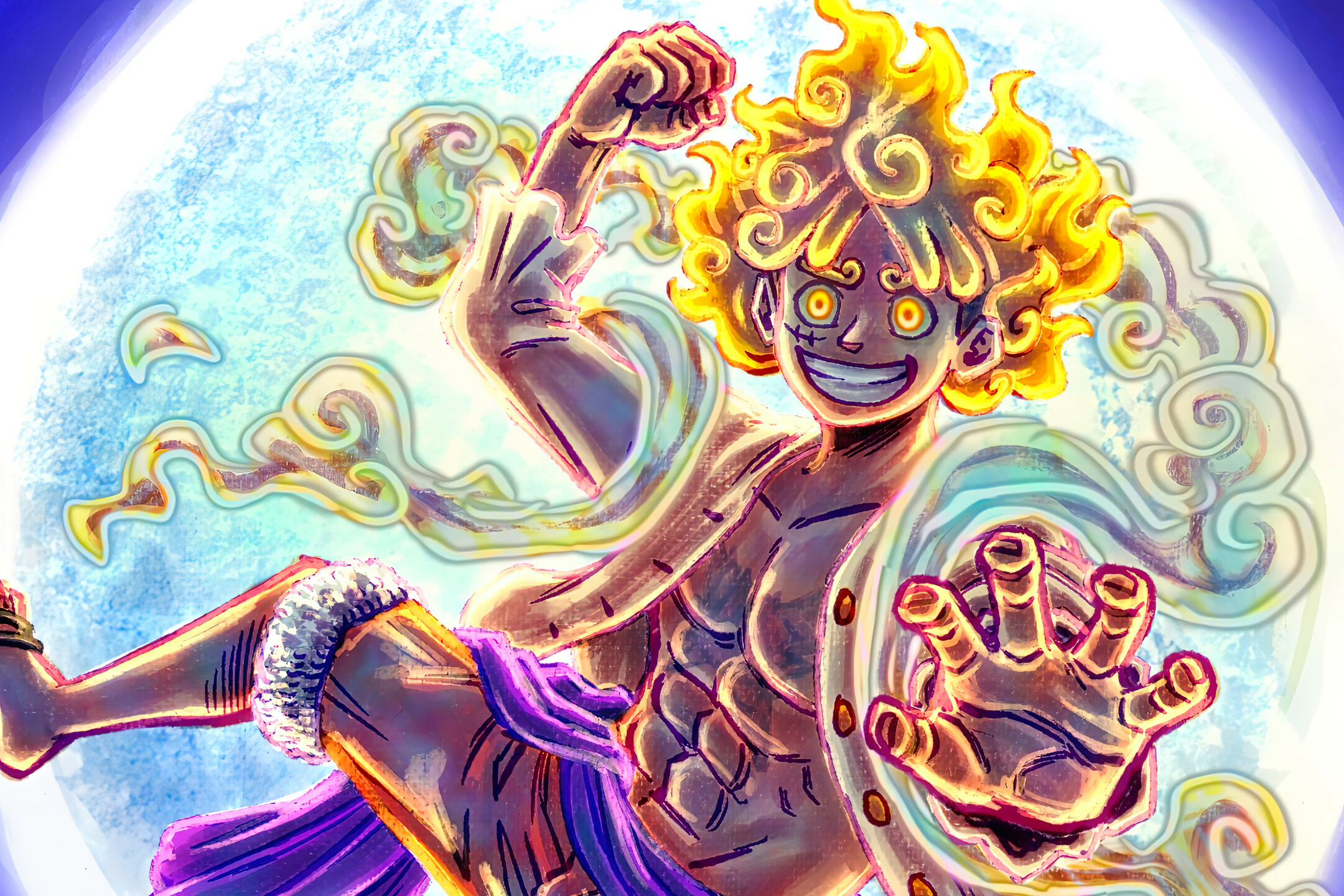 Luffy Sun God Nika (One Piece) 4K Wallpaper iPhone HD Phone #3991g