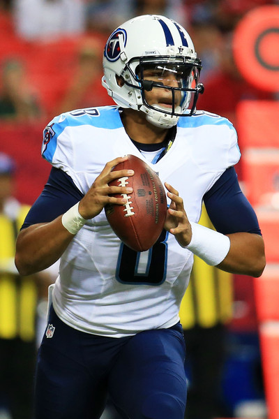 Marcus Mariota Of The Tennessee Titans Rolls Out
