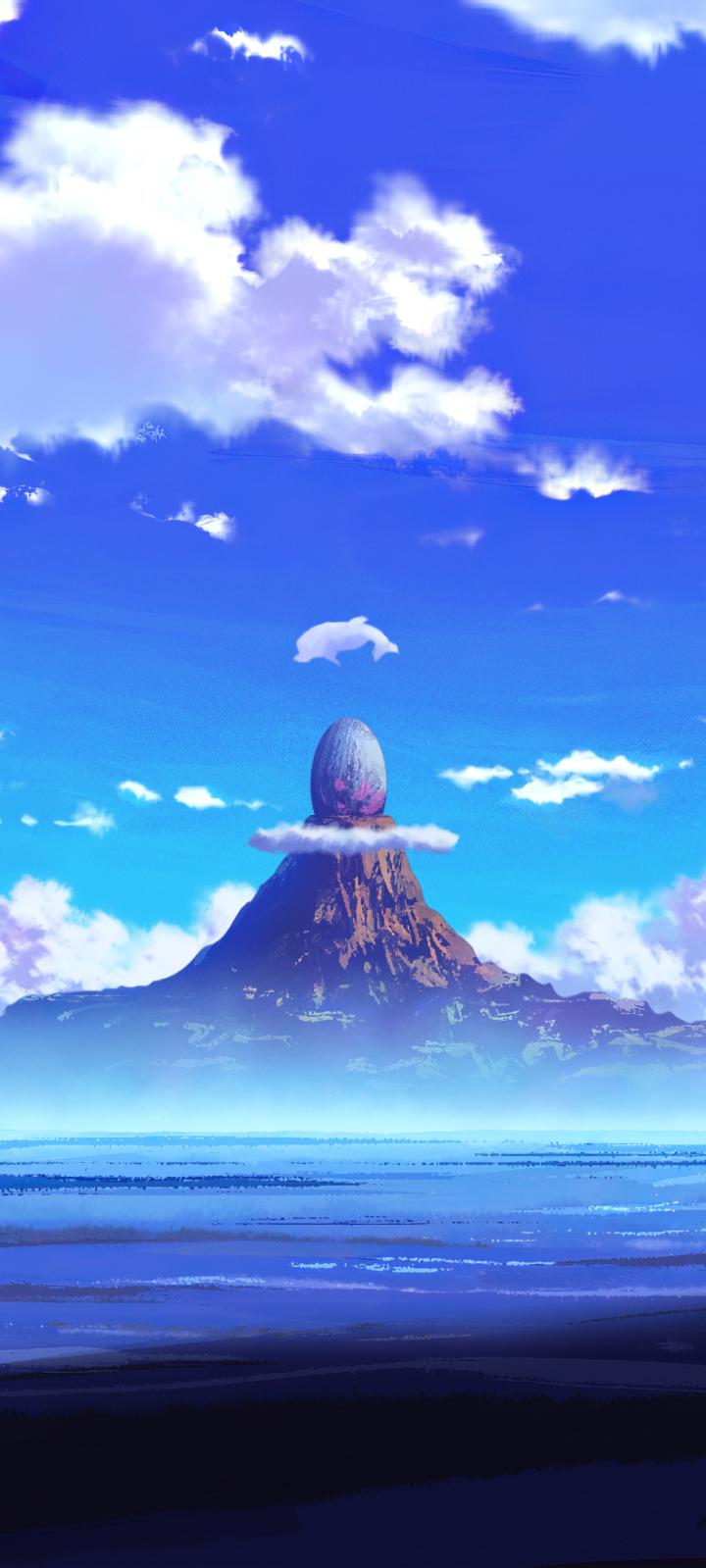 Anime Landscape Phone Wallpaper - Mobile Abyss