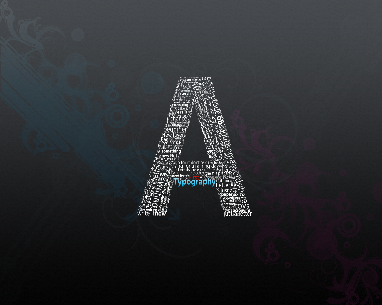 Download Typographied Letter on CrystalXPnet   Wallpapers