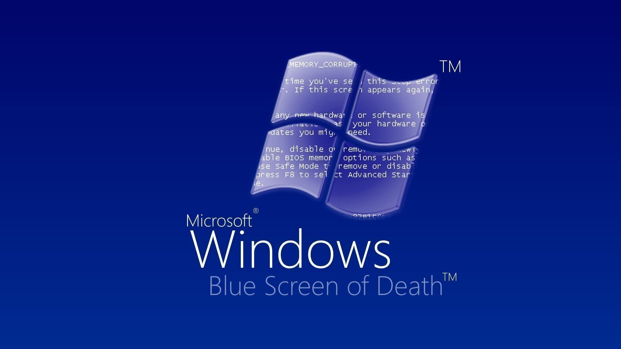 Puter Windows Blue Screen Of Death Desktop Wallpaper Nr