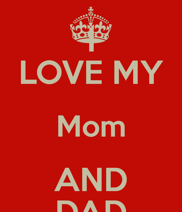 Mom, Dad you are my Everything- I Love My Parents' Sticker | Spreadshirt